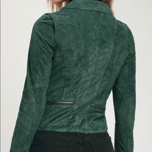 Lulus green suede moro jacket. Only worn once!